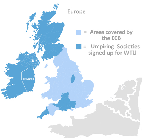 Map of current UK users